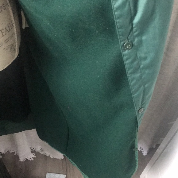 Cyclone Awesome vintage teal trench coat with detachable wool lining - Picture 6 of 10